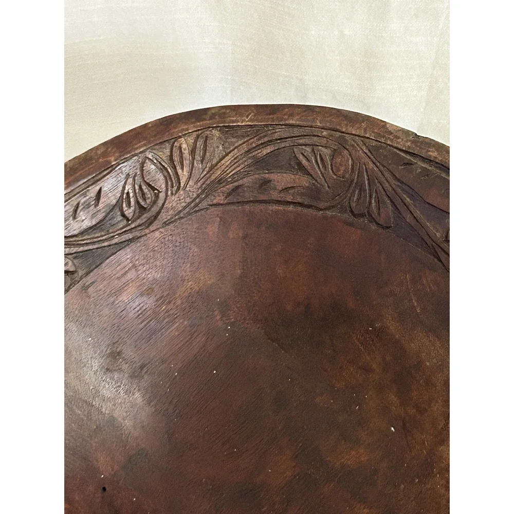 Vintage Black Forest (possibly from Botswana) Hand‎ Carved Wooden Bowl